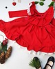 sukienki dla dziewczynki Sukienka Dresowa  Red Glamour 3