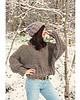 swetry damskie  Brązowy sweter handmade moher z wełną 6