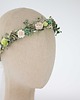 wianki komunijne Delikatny wianek na głowę zieleń n.30723 6