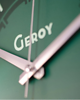 zegary Zegar ścienny zielony designerski cichy metalowy 6