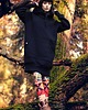 bluza z kapturem damska Bluza LUZAK czarny 2