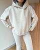 bluza z kapturem damska Bluza Soho light mocca melange z kapturem 1
