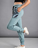 spodnie dresowe damskie Spodnie dresowe joggery z nadrukiem Jeleń 3