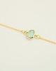 bransoletki złote 16k Gold Plated Framed Mint Glass Bracelet 2