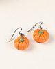 kolczyki z masy plastycznej Jesienne kolczyki dynia, dynie na stali lub  srebrze 2