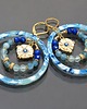 kolczyki z kamieniami Kolczyki Wianki circle (blue mix) 1