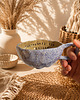 filiżanki Ceramiczna filiżanka handmade z napisem i kwiatem 1