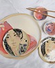 patery i talerze Ręcznie wykonany ceramiczny zestaw do sushi dla 2 osób 4