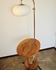 lampy podłogowe Lampa podłogowa ze stolikiem, lata 40. 2