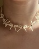 chokery Choker z hematytem kokardki 3