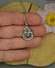 wisiory Mały wisiorek niebieski labradoryt wire wrapping 3