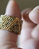 pierścionki - różne Pierścionek Beadingowy Gold Sand 2 2