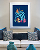 plakaty Plakat Nocny ogród - fine art 1