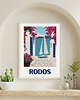 grafiki i ilustracje RODOS - plakat Grecka wyspa 2
