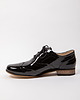 półbuty damskie Skórzane półbuty jazzówki Zapato model 246 czarny lakier 3