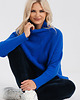 swetry damskie  Sweter wełniany z kaszmirem Saar Look 263 kobalt 4