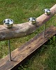 świeczniki i świece Świecznik drewniany, stara deska loft japandi /16/ rękodzieło handmade 3
