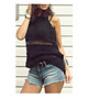 topy damskie Czarny top handmade 5