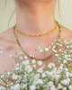 chokery CHOKER VERA z granatem - pozłacany 2