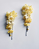 kolczyki - inne Kolczyki z żółtymi, jedwabnymi kwiatami 1