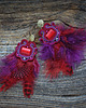 kolczyki soutache Kolczyki soutache z piórkami 4
