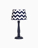 lampy do pokoju dziecka Lampka nocna granatowo-biała w zygzaki  2