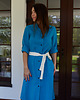 sukienki midi damskie Sukienka Alla Blue Cupro 7