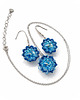 komplet biżuterii Błękitny Komplet Biżuterii "Aqua Bohemica Maxima" - Kolczyki i Naszyjnik 1