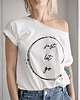 t-shirt damskie Just let go Biały Oversize 1