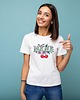 t-shirt damskie MAMA WIŚNIA koszulka z nadrukiem 1