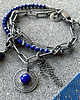 bransoletki z kamieni naturalnych Oksydowana bransoletka z lapis lazuli w stylu boho 4