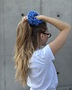 gumki do włosów Cobalt mohair crochet scrunchie 3