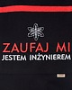 fartuchy kuchenne Fartuch Kuchenny CZARNY bawełniany haftowany ZAUFAJ MI, JESTEM INŻYNIEREM 1