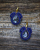 kolczyki soutache Granatowe kolczyki soutache 2
