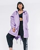 kurtki damskie Kurtka ocieplana/ płaszcz typu parka liliowa 3