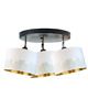 plafony Nowoczesna lampa sufitowa 3-płomienna regulowana czarna LED DAKOTA GLAM 5