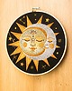 Ozdoby na ścianę Słońce i księżyc, black, haft w tamborku 20 cm 7