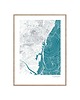 plakaty BARCELONA Hiszpania  plakat mapa 1