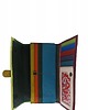 portfele damskie Portfel damski skórzany ze skrawków kolorowy przegródki na karty OLIVKA 2