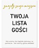 dodatki ślubne Tablica plan stołów PERSONALIZOWANY Rozmieszczenie gości na wesele Napis 5