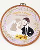 Ślub - inne Personalizowana pamiątka ślubna/rocznicowa, haft w oprawie vintage 1