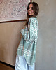 koszule damskie  Koszula Calm oversize mint krata 5