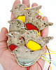 ozdoby choinkowe Choinkowe ozdoby ceramiczne -  ptaszki brzuszki 3