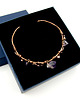 bransoletki wire wrapping Miedziana bransoleta mankietowa z ametystem 2