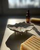 mydelniczki Ceramiczny Zestaw Łazienkowy z Mydelniczką Muszlą z Odpływem Biała Perłowa 8