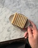 mydelniczki Handmade Ceramiczna Mydelniczka Podłużna z Odpływem Biała Perłowa 1