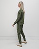 komplety damskie Sabela minimalistyczny komplet z lamówkami - Khaki 4