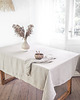 obrusy i serwetki Lniany obrus z listwą  heavy linen NATURAL 3