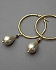 kolczyki pozłacane Kolczyki pozłacane Pearls /beige/ perły vol. 4 2