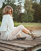 spódnice maxi Skinny Love White / koronkowa spódnica maxi 7
